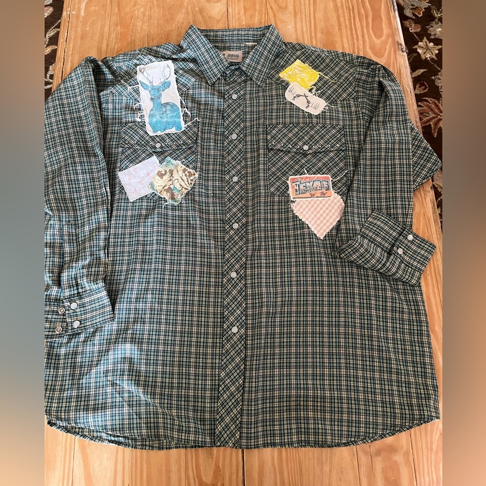 Boutique custom western shirt size XXL